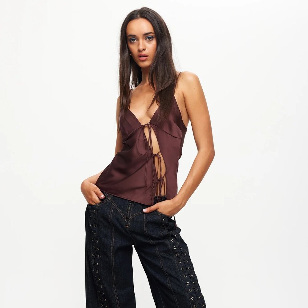 Lioness Brown Camisole Top